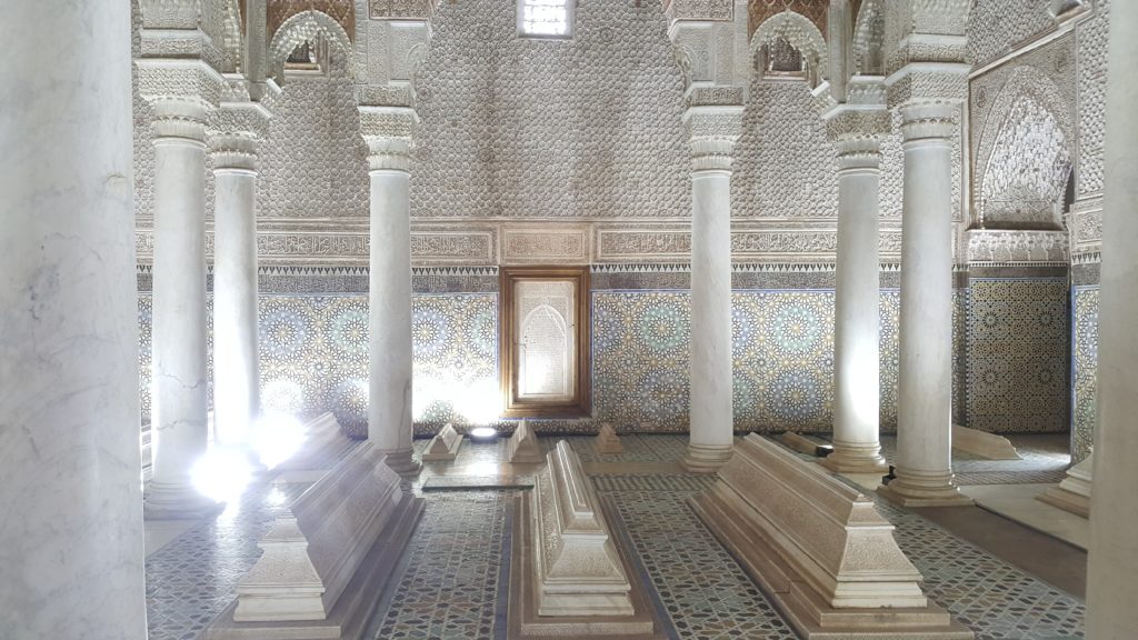 Tumbas saadíes qué visitar en marrakech