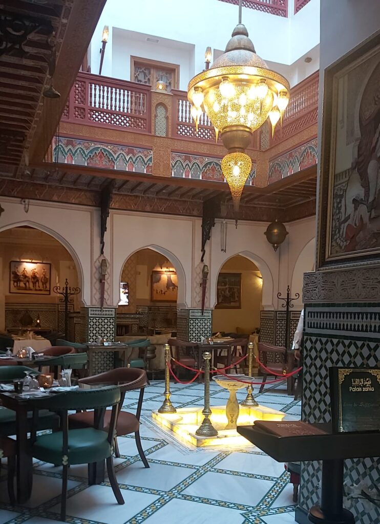 palais zahia donde comer en Tanger