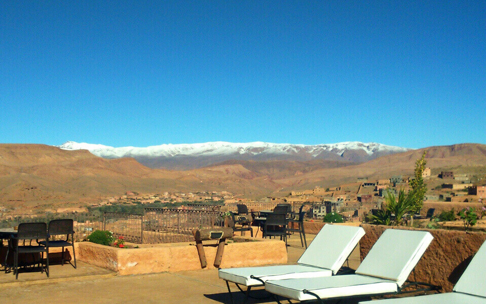 Atlas landscape view from hotel dades